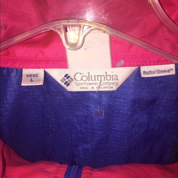 Vintage Columbia Neon Colorblock Windbreaker - Picture 2 of 2